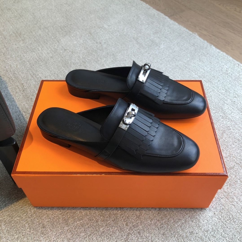 H**mes leather shoes